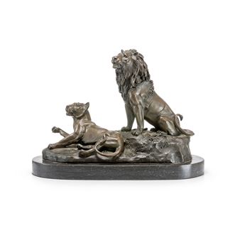 Löwin und Löwe - George Gardet