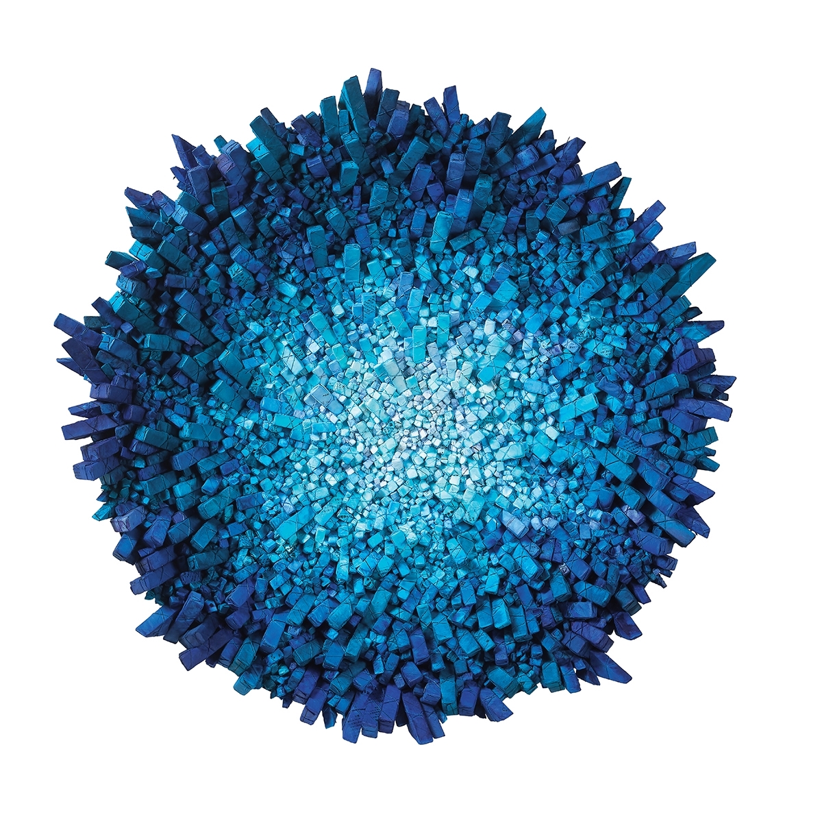Artwork by Chun Kwang-Young, Aggregation 17-DE110 Star 35, Made of mixed media with Korean mulberry paper