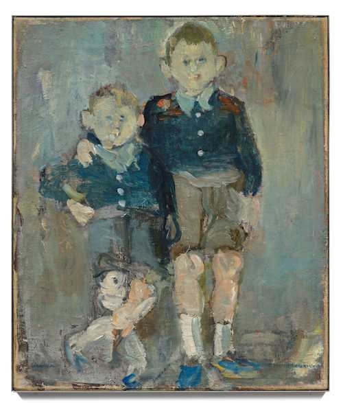 Artwork by Willy Leopold Guggenheim Varlin, Two boys, Made of Oil on canvas