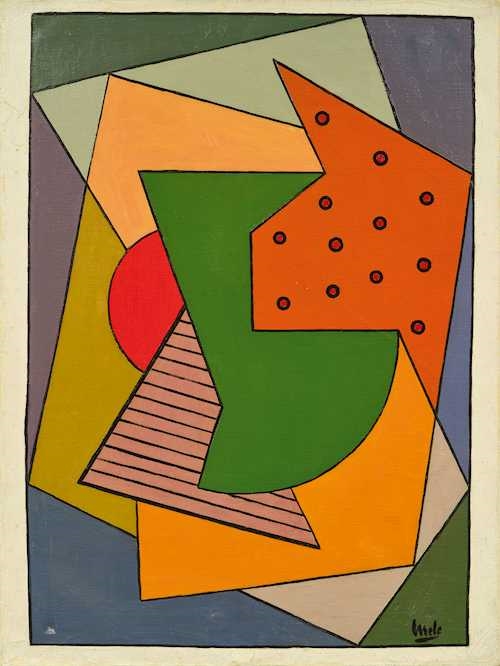 Artwork by Juan Melé, Abstract composition, Made of Oil on canvas