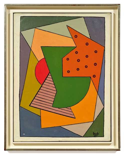 Artwork by Juan Melé, Abstract composition, Made of Oil on canvas