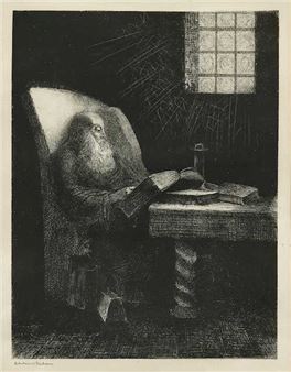 Le liseur - Odilon Redon