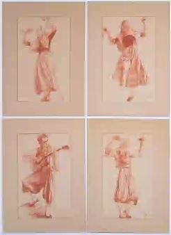 SPANISH DANCERS AND MUSICIAN, MALLORCA - Julien Saint-hilaire