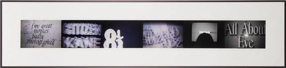 FIVE GREAT MOVIES BADLY PHOTOGRAPHED by John Waters, 2003