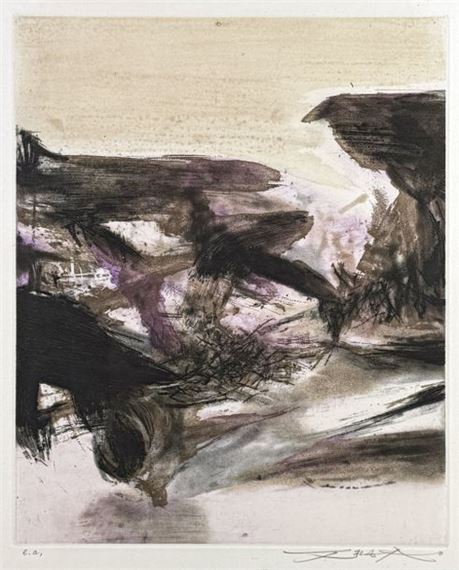 Zao Wou-Ki | Untitled n°221 (1972) | MutualArt