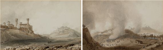 The French army scales the city and citadel of Ivrea; The Battle of Dego; The Battle of Mondovi; The Battle of Cuneo - Giuseppe Pietro Bagetti