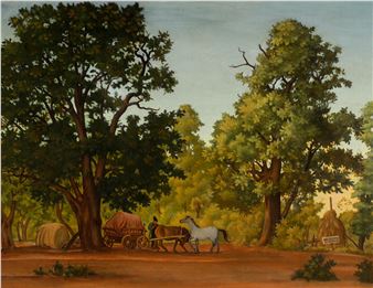 Nordische Landschaft - Leo Delitz