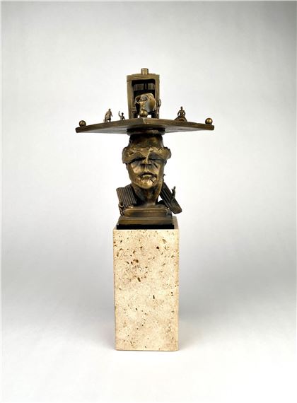 Lady Justice Bronze Sculpture by Ted Gall by Theodore Gall