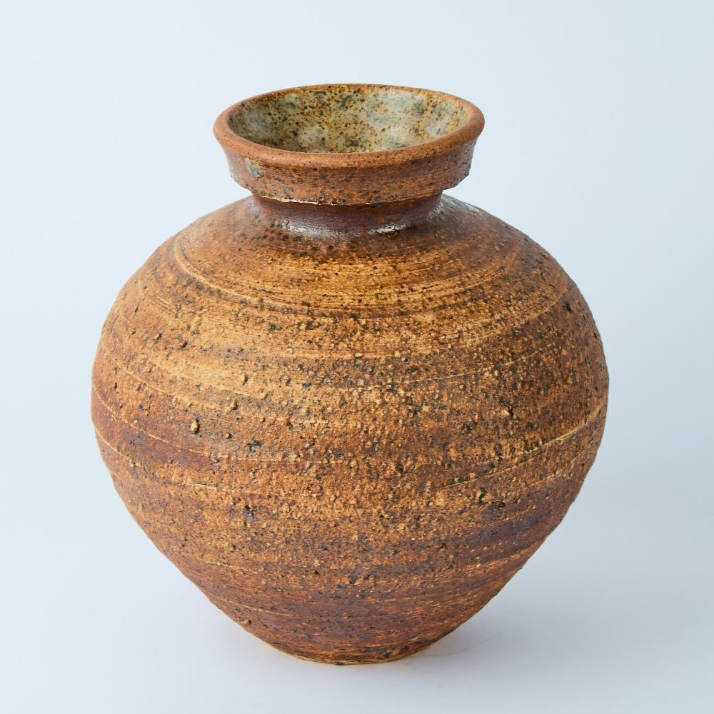 Len Castle | A Len Castle Ovoid Vase with Flared Top | MutualArt