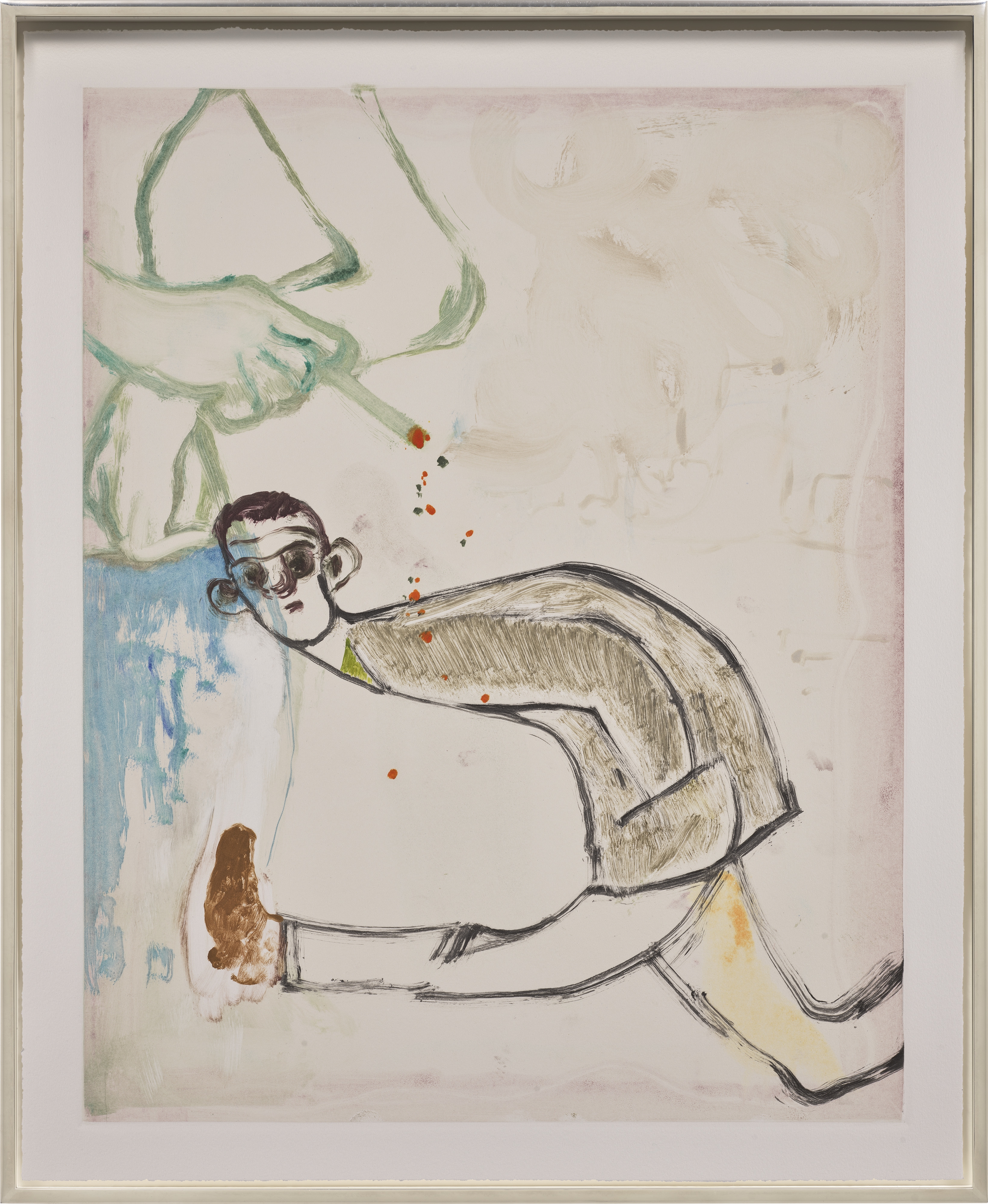 Artwork by Sanya Kantarovsky, Doxed, Made of monotype