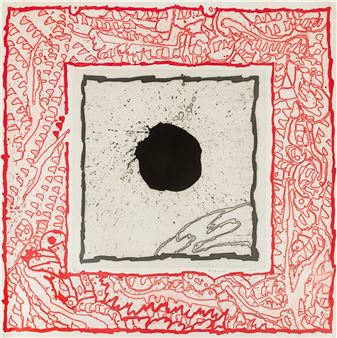 Soleil noir I - Pierre Alechinsky