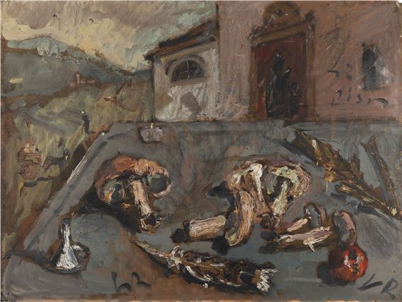 Natura morta con funghi by Filippo de Pisis, 1942