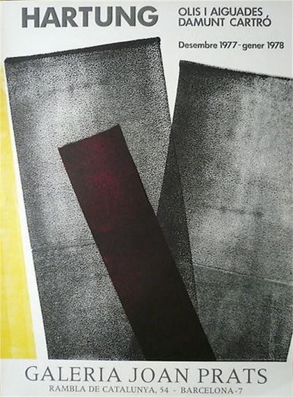 Hans Hartung | HARTUNG Hans Original lithograph poster 1978 (1978 ...