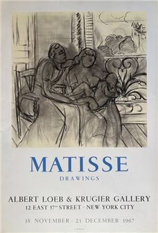 MATISSE Henri Original poster lithograph Mourlot 1967 "Albert Loeb" New York - Henri Matisse