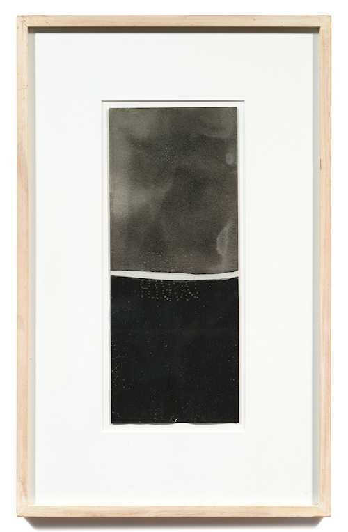 Artwork by Suzanne McClelland, Untitled, Made of India ink on sandpaper