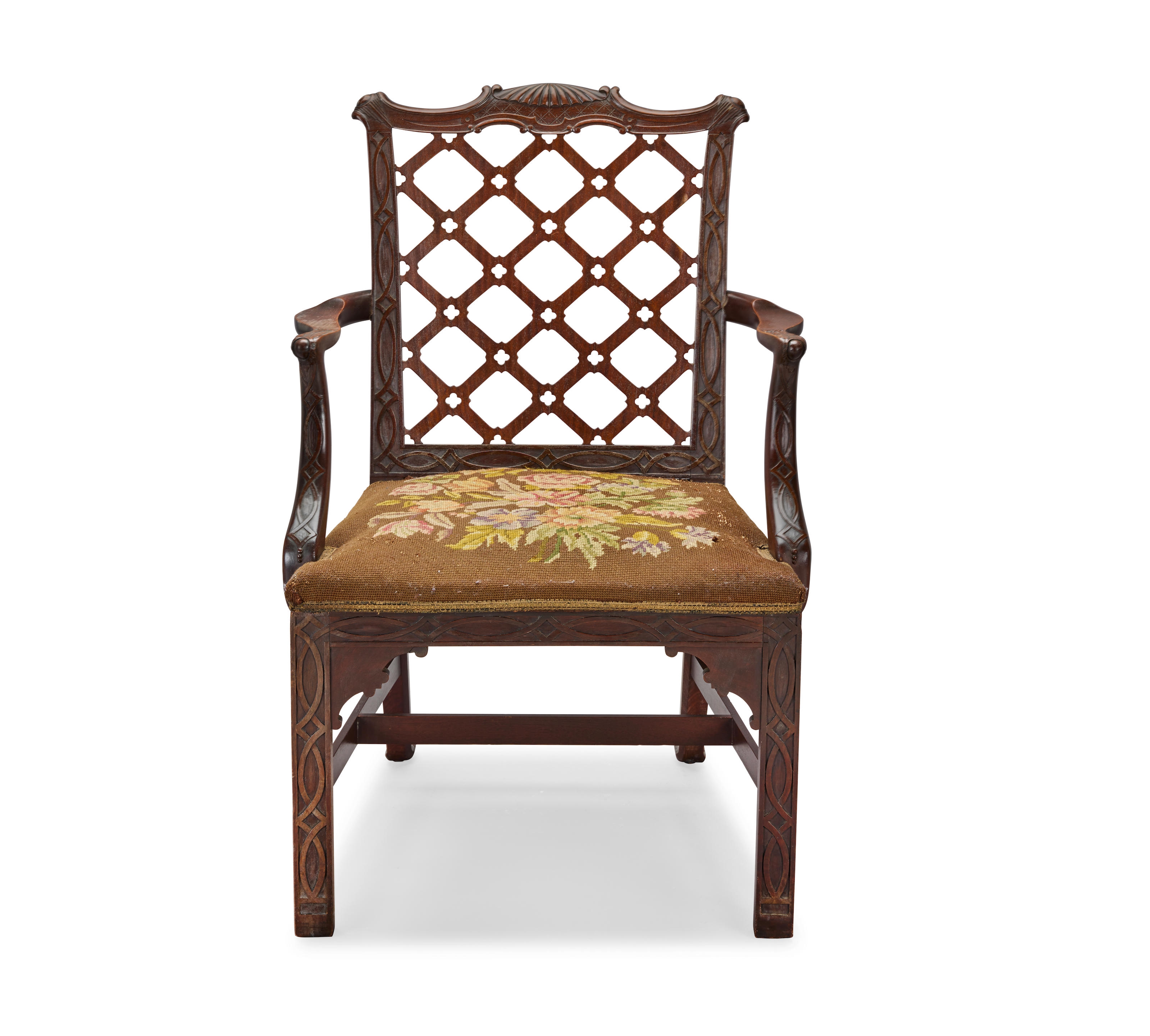 Robert Manwaring | A 19th century mahogany open armchair | MutualArt