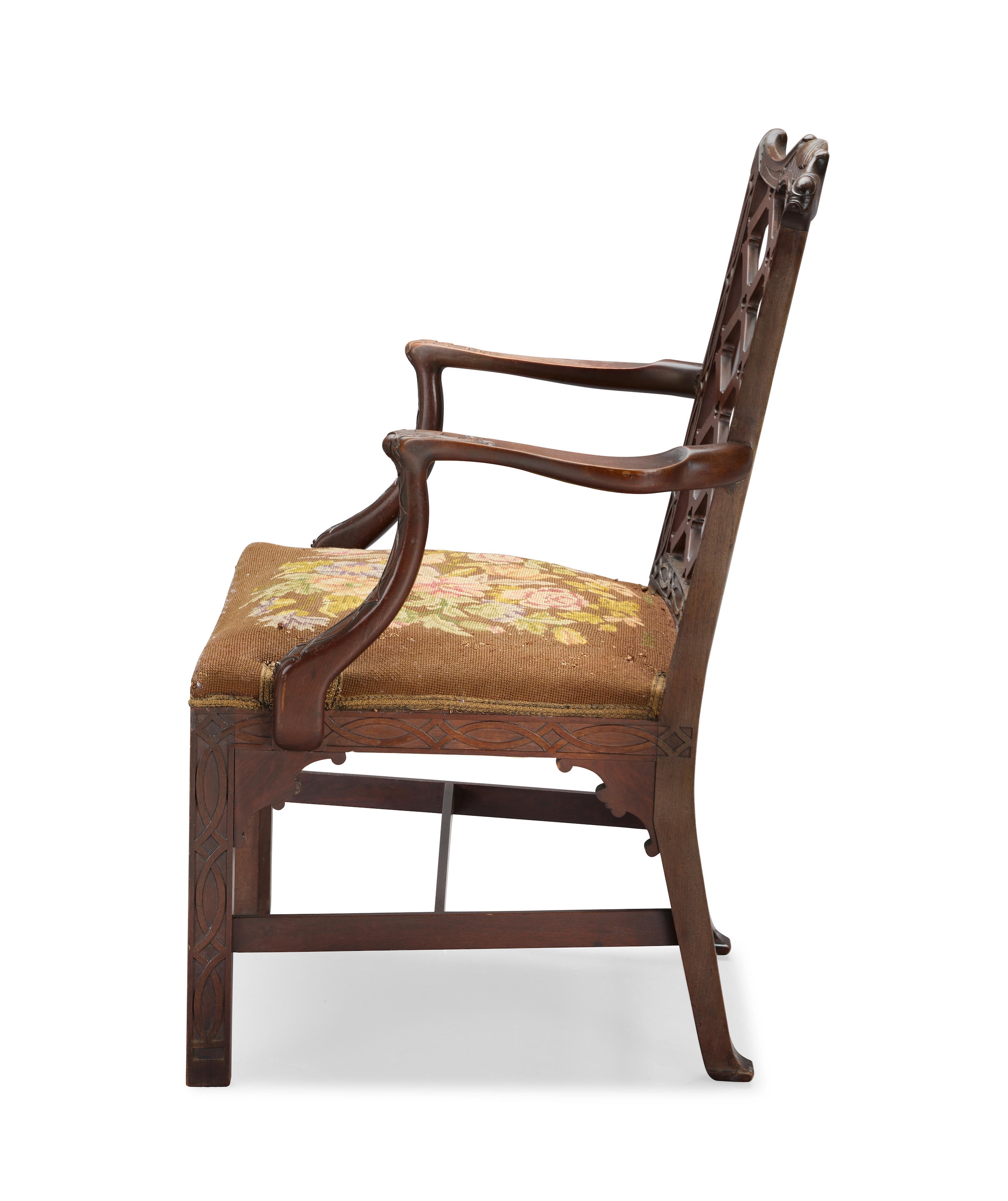 Robert Manwaring | A 19th century mahogany open armchair | MutualArt
