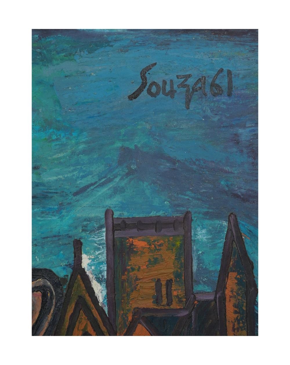 Artwork by Francis Newton Souza, UNTITLED "HEAD, Made of Oil On Canvas