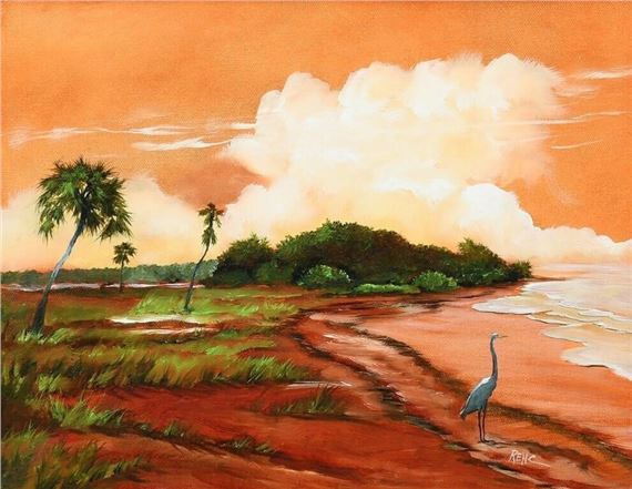 Bill Renc | TWO ORIGINAL BILL RENC PAINTINGS (1354) | MutualArt