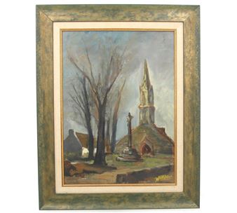 "Chapelle et calvaire" - Willy Bindels