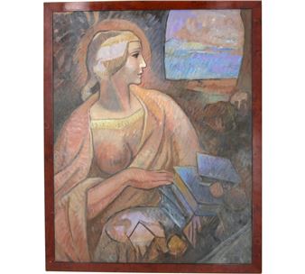 "Jeune femme symboliste" - Robert Bouille