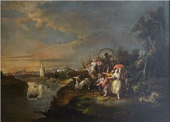 Pareja vistas andaluzas - Manuel Guzmán Rodríguez