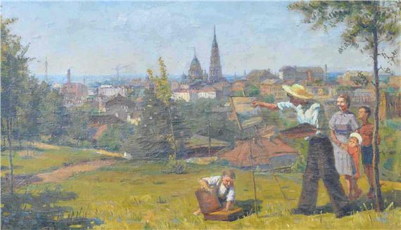 Kharkov landscape by Ivan Nikolaevich Shulga, the 2nd quarter of the 20th century