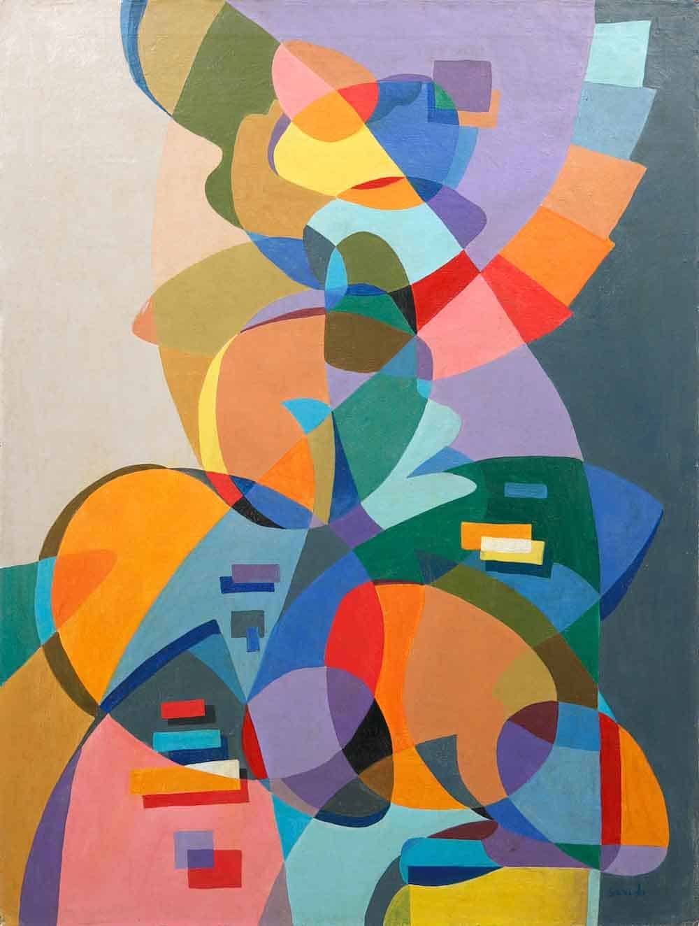Artwork by Stanton MacDonald-Wright, Verve, Made of oil on canvas