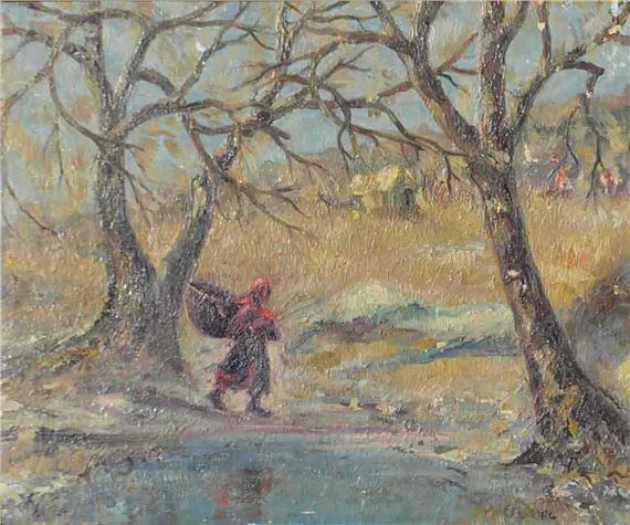 Landscape by Eugeny Borisovich Oks, 1930s