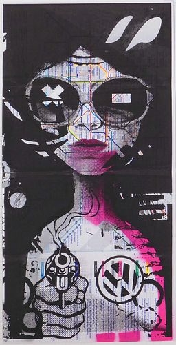 Miss Bugs | Lost Her on the Tube (Snub Nose Print) (2010) | MutualArt