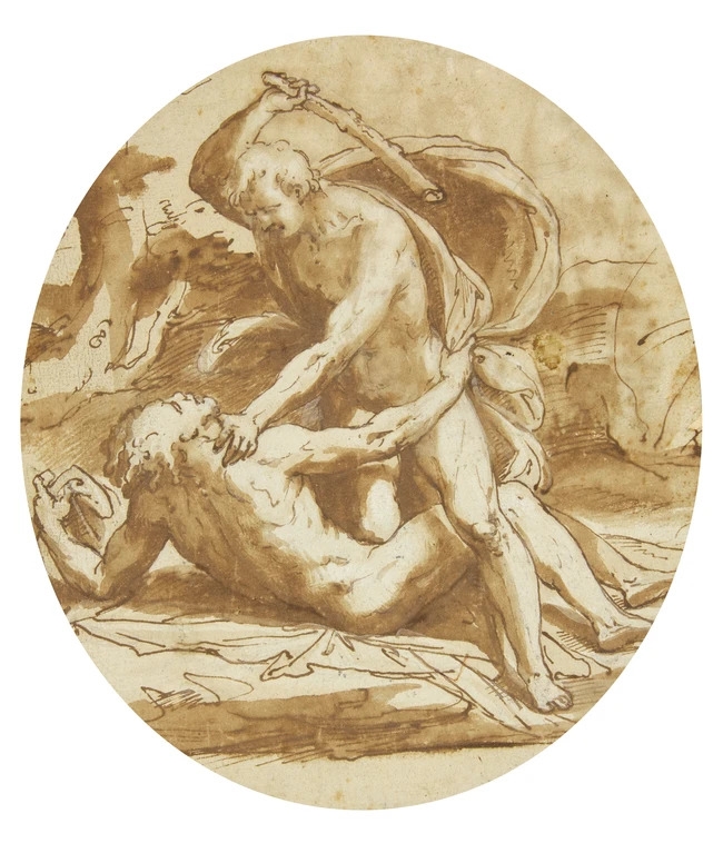 Taddeo Zuccaro | Cain slaying Abel | MutualArt