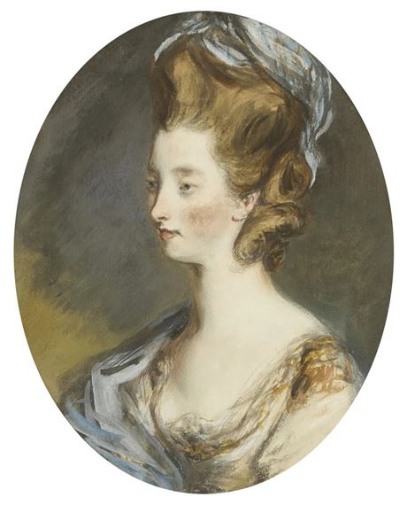 Artwork by Daniel Gardner, Portrait of a lady, Made of pencil, pastel and bodycolour on paper