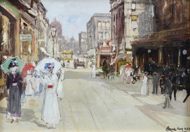 Artwork by James Kay, Sweet Summertime, Made of oil on canvas