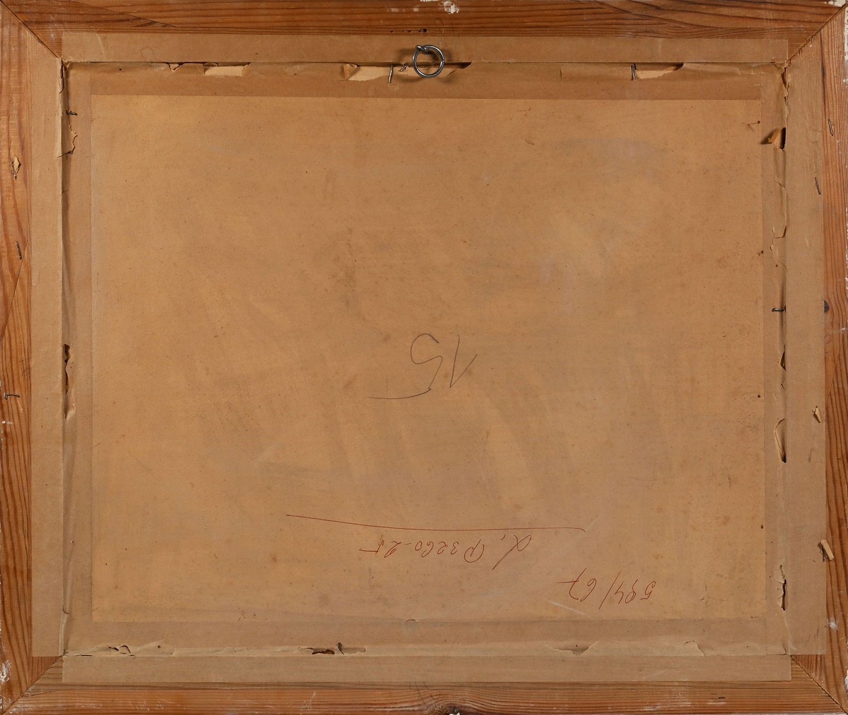 Artwork by Václav Příhoda, Cesta mezi stromy, Made of Technika: Olej na kartonu