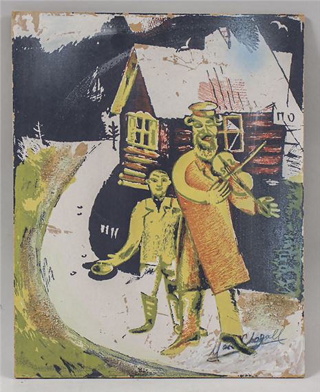 Marc Chagall | Der Geiger' / after, 'The fiddler (1914) | MutualArt