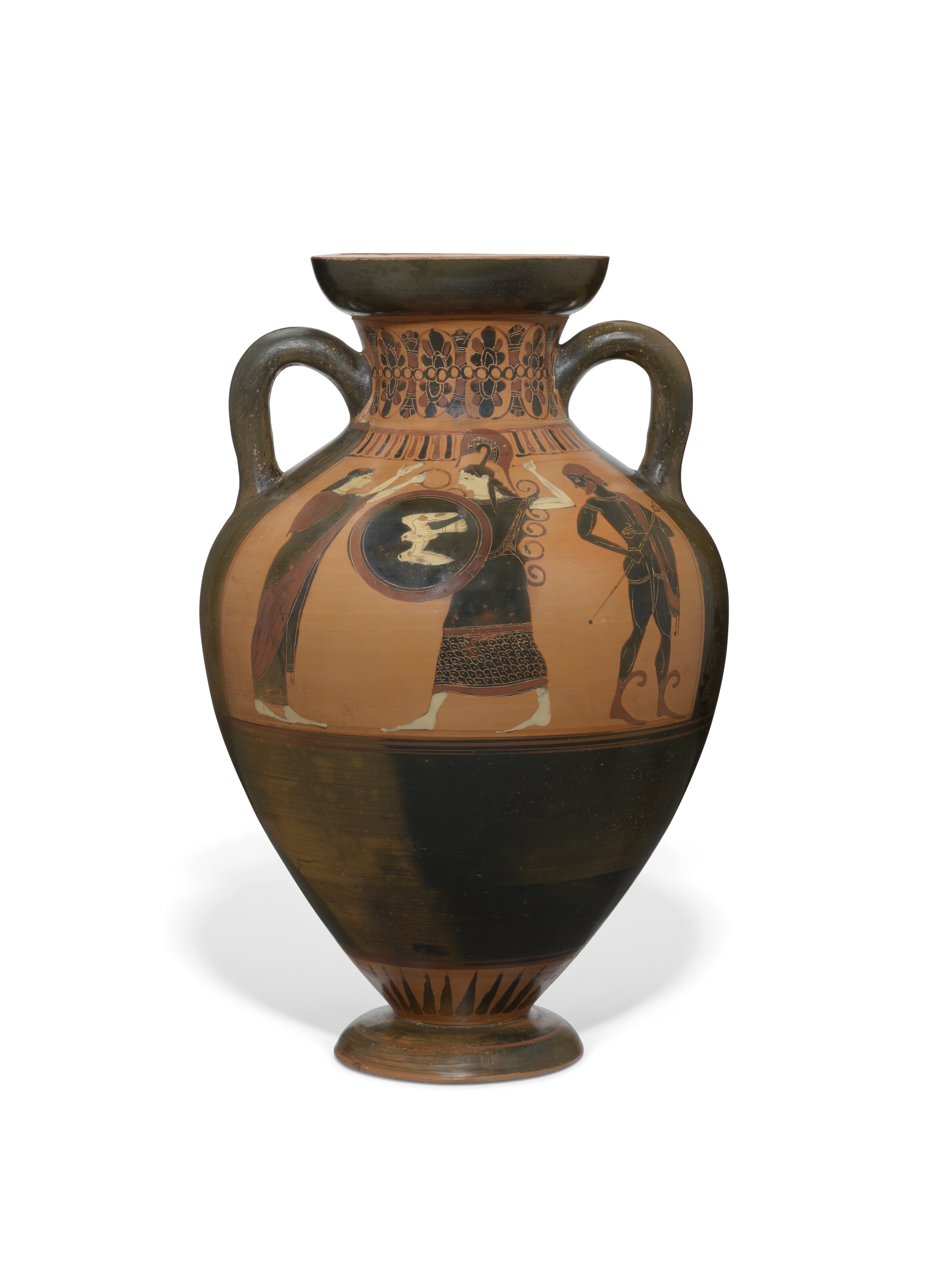 The Swing Painter | AN ATTIC BLACK-FIGURED AMPHORA OF PANATHENAIC SHAPE ...
