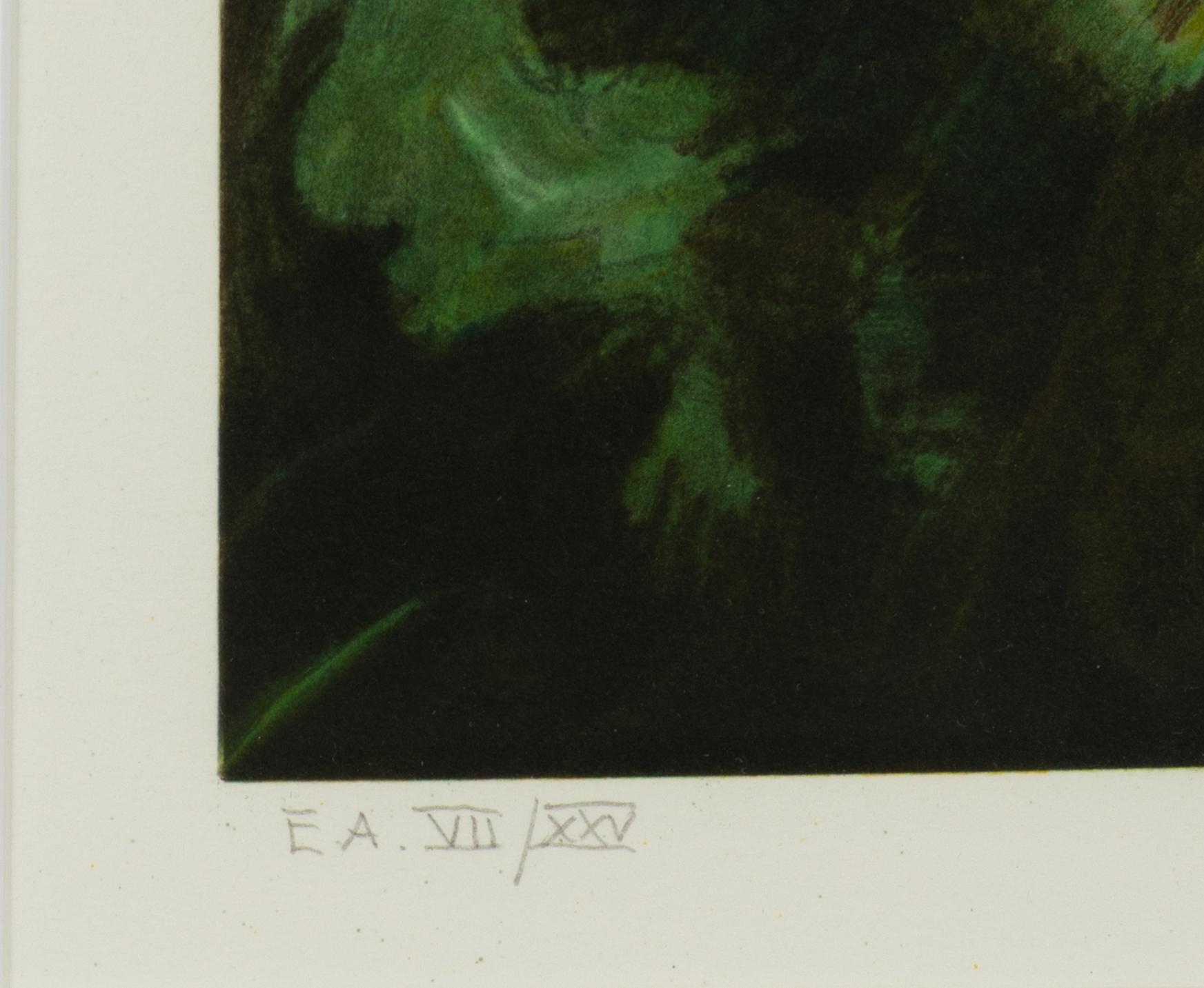 Artwork by Ernst Billgren, Äggvakt, Made of colour lithograph