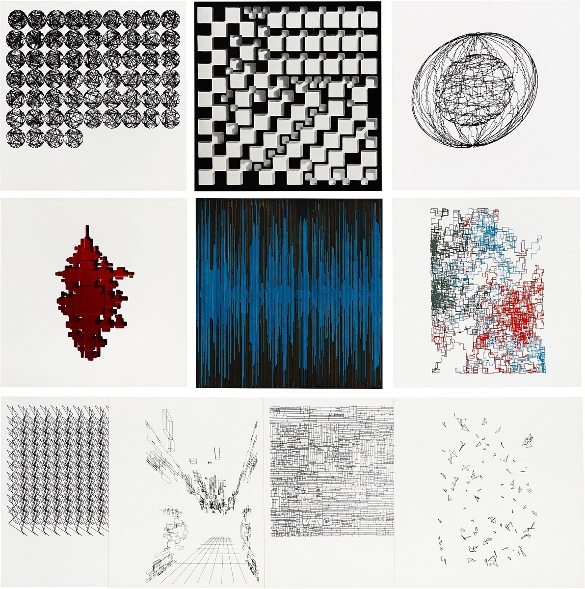 Georg Nees | Computergrafik-Computerplastik (1970) | MutualArt