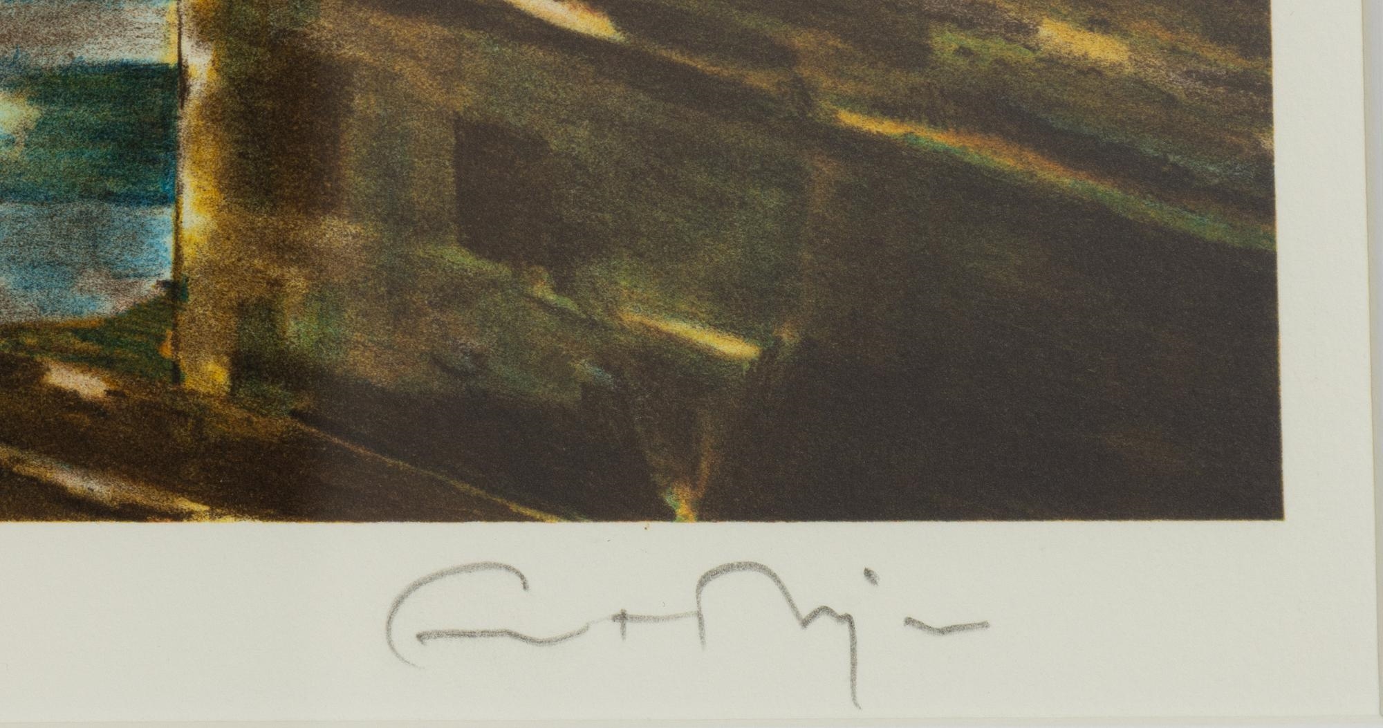 Artwork by Ernst Billgren, And tänker på världen, Made of colour lithograph