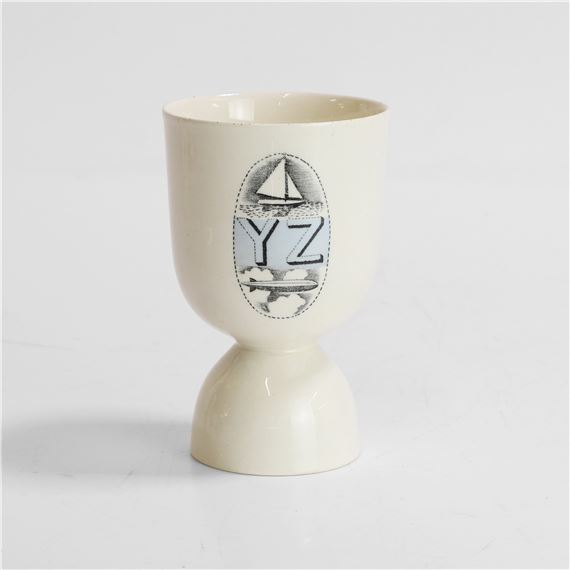 Eric Ravilious | a blue Alphabet egg cup | MutualArt