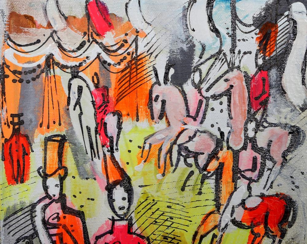 Charles Cobelle | Trick Riders at Circus and Band (Circa 1960) | MutualArt