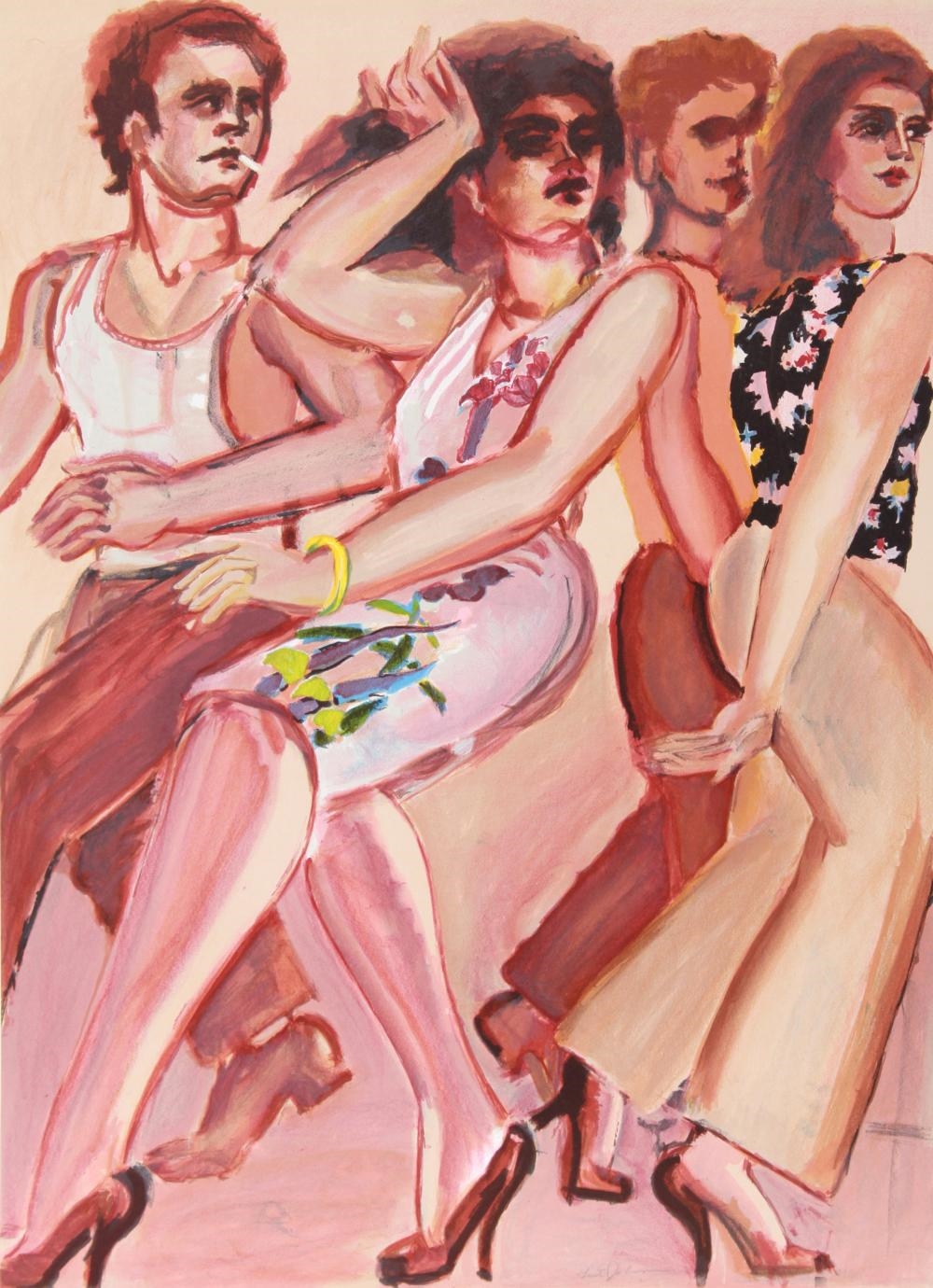 Lester Johnson | New York Dancers 4 (Circa 1980) | MutualArt
