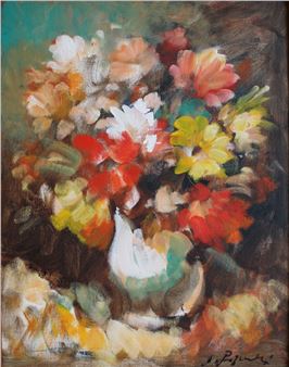 Flower impromptu, 45x53 - Andrejs Rozenbergs
