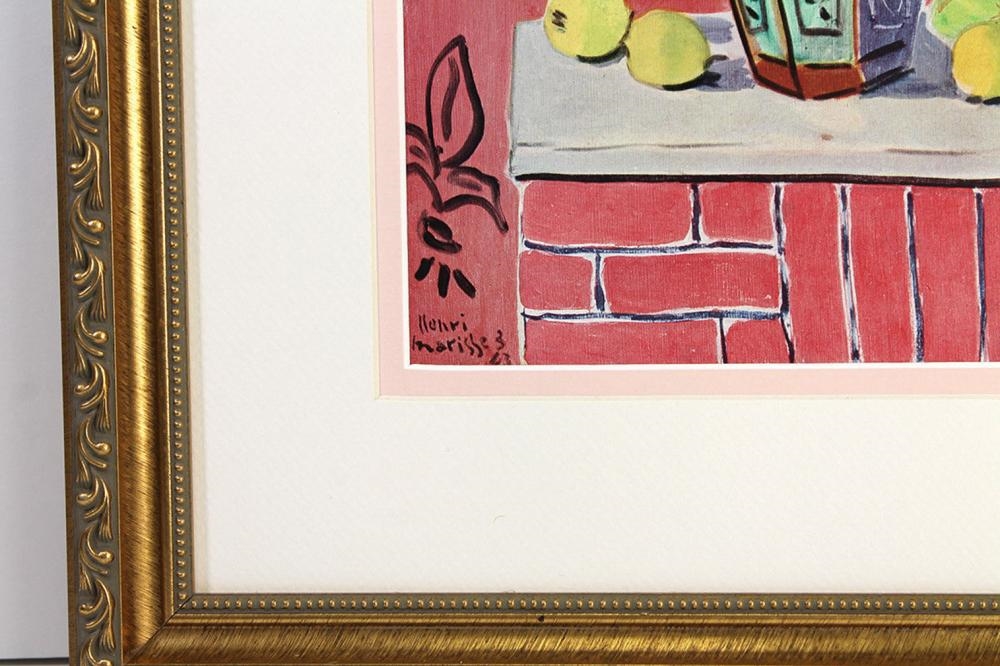 Artwork by Henri Matisse, Lemons On Pink Fleur De Lis Background (Citrons Sur Fond Rose Fleurdelise, Made of Color heliogravure