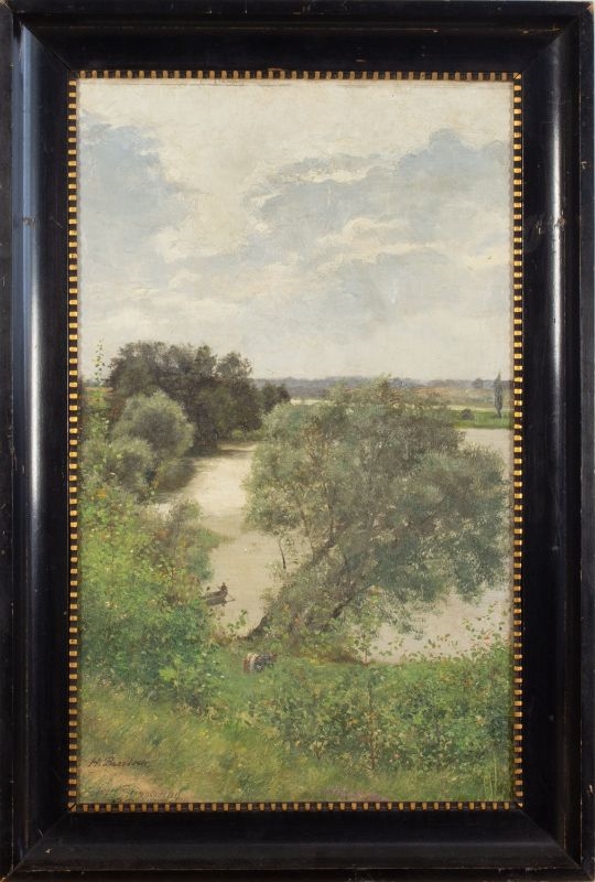 Artwork by Heinrich Theodor Basedow, Landschaft auf Rügen, Made of oil on canvas