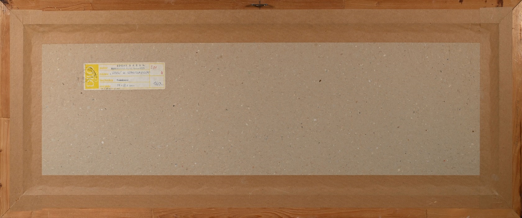 Artwork by Edgar Baran, Údolí k Stanislavicím, Made of Technika: Kvaš - akvarel