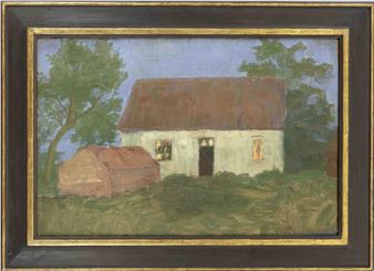 Haus in der Dämmerung - Emmy Meyer