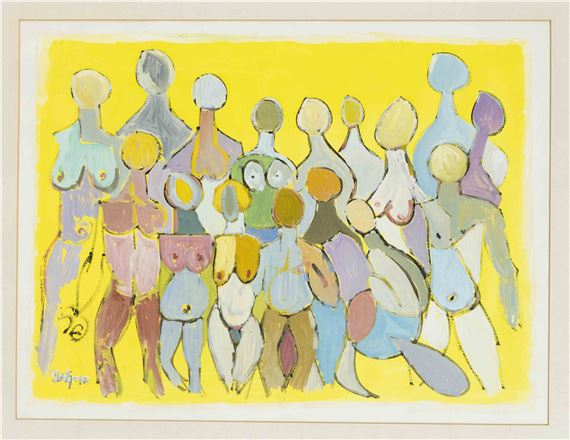 abstrahierte Menschengruppe - Michel Godjevac