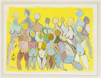 abstrahierte Menschengruppe - Michel Godjevac