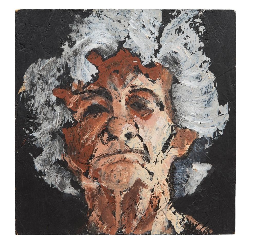 Artwork by Ellen Lyle Morehouse, Four Portraits of Friends and Acquaintances, Made of oil on plywood